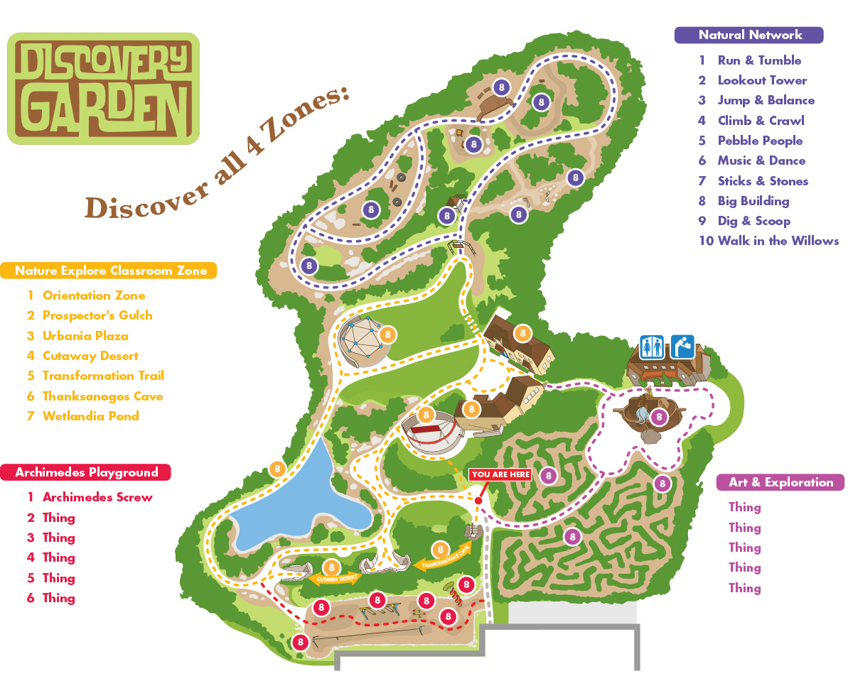 Discovery Garden Map At Thanksgiving Point